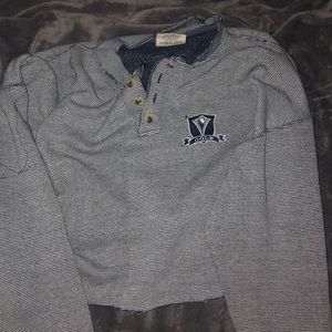 oversized long sleeve crop